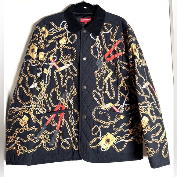 Supreme Quilted Bomber Jacket size L